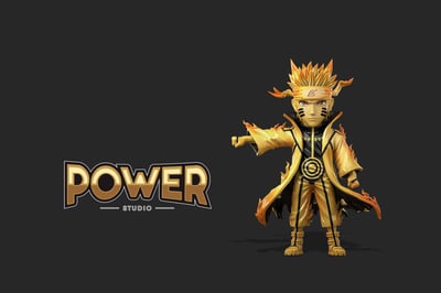 【火影忍者】Power studio-波風水門&漩渦鳴人 父子對拳4