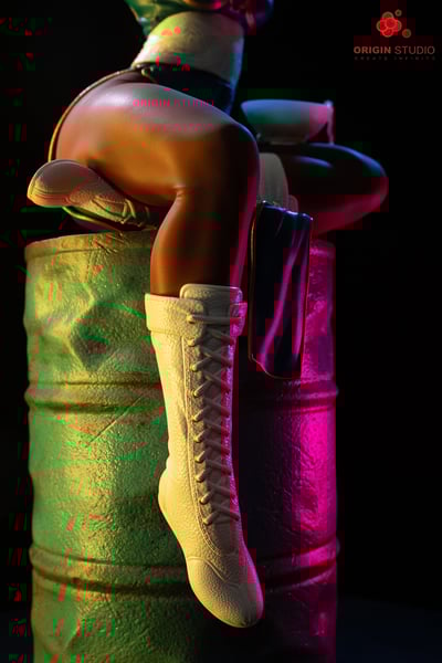 【快打旋風】ORIGIN STUDIO-輕雕像女性格鬥家 春10