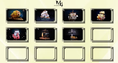 【海賊王】M4工作室-全員船系列 第七彈 鷹眼棺船4