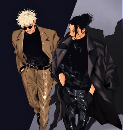 【週邊】H2工作室-西裝暴徒 咒術迴戰五條悟夏油傑裝飾畫5