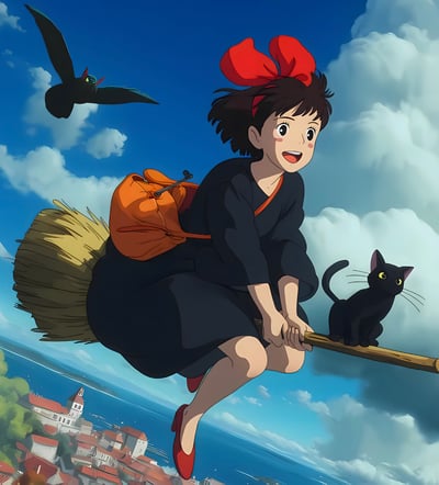 【週邊】H2工作室－宮崎駿 魔女宅急便 裝飾畫3