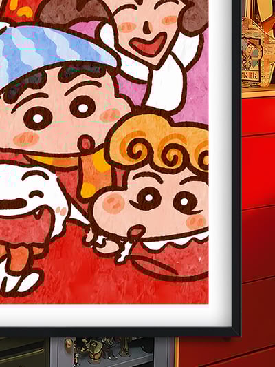 【週邊】巴洛克－新年小新 裝飾畫 & 冰箱貼3