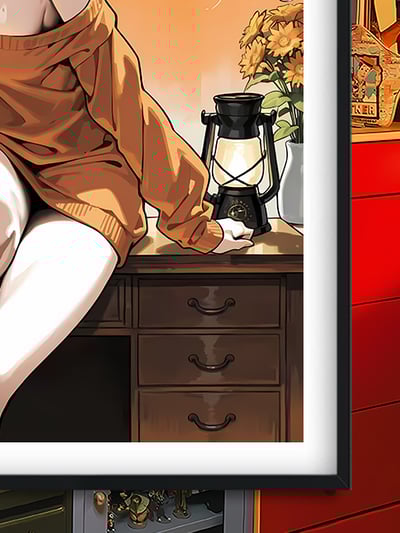 【週邊】巴洛克－鏈鋸人 咖啡帕瓦 裝飾畫＆冰箱貼3