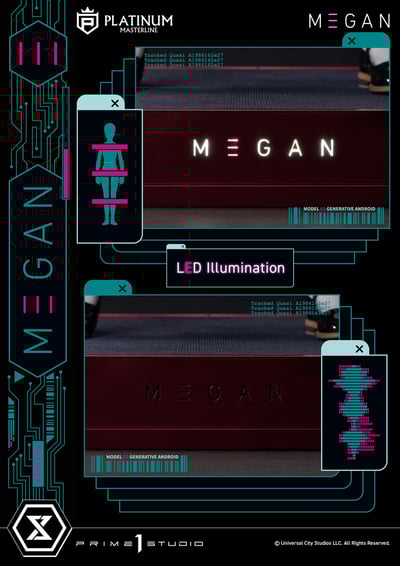 【正版授權】Prime 1 Studio-梅根白金大師系列M3GAN（電影）M3GAN17