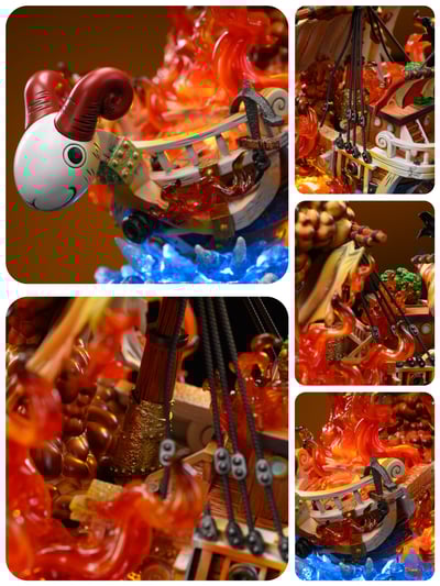 【海賊王】M4工作室-全員船系列 第二十彈 火燒梅麗號2