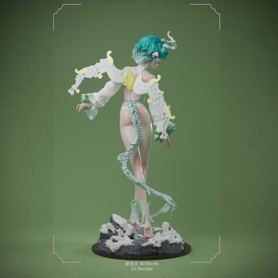 【原創授權】明岩北 MYNorth-山海 白澤（白模）8