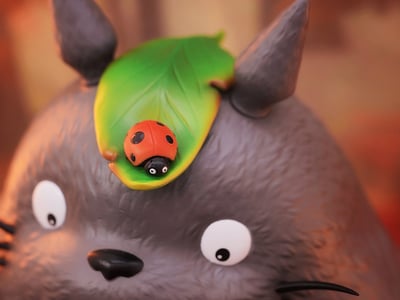 【宮崎駿】龍喵-宮崎駿生態場景 吃橡果的龍貓4