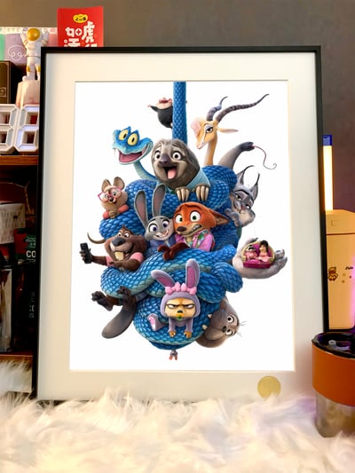 【週邊】星空工作室－動物方程式 動物城系列 裝飾畫6