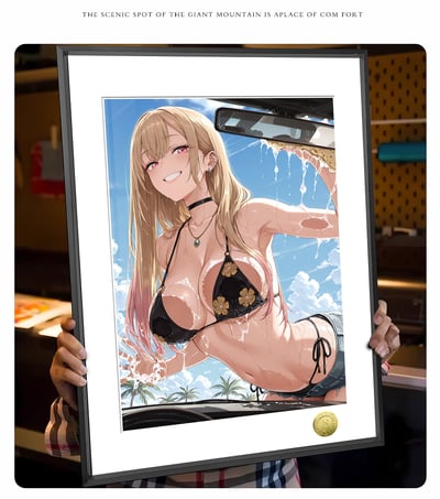 【週邊】皇呱－更衣人偶墜入愛河 夏日泳裝喜多川海夢 第三彈 裝飾畫&午睡毯&地毯1