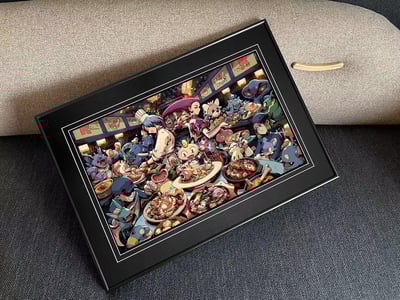 【週邊】千鳥社-精靈寶可夢迷你丘喵喵果然翁火箭隊裝飾畫4