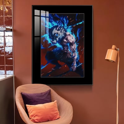 【週邊】橘子工作室－鬼滅之刃 鬼殺二刀流 嘴平伊之助 裝飾畫3