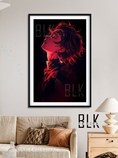 【週邊】巴洛克-血色炭治郎鬼滅之刃無限城篇Tanjirou彌豆子炎柱猗窩座動漫裝飾畫2