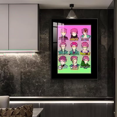 【週邊】橘子工作室－齊木楠雄的災難 齊木楠雄創意logo九宮格 裝飾畫4