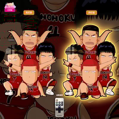 【週邊】阿喵畫社-灌籃高手隊搞怪燈帶畫1