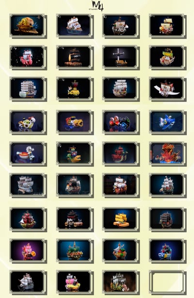 【海賊王】M4工作室－全員船系列 第三十五彈 猛獁象號4