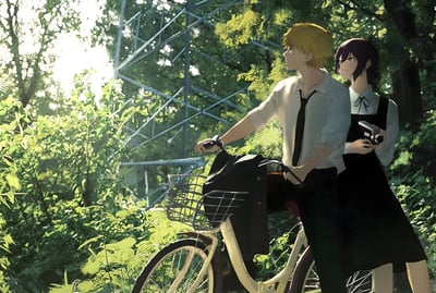 【週邊】H2工作室－鏈鋸人 出遊蕾塞＆電次 裝飾畫3