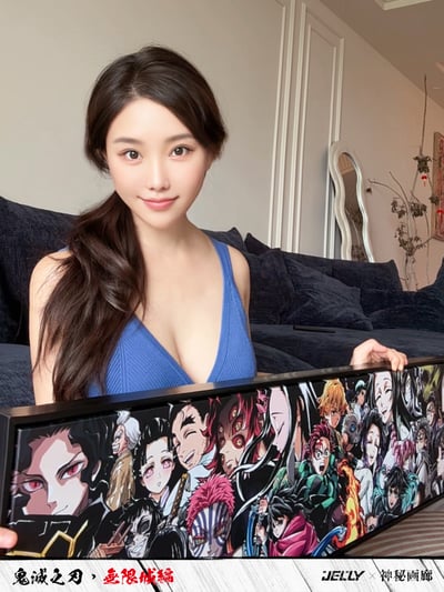 【週邊】原畫師Jelly x 神秘畫廊-鬼滅之刃*無限城編 收藏級油畫布裝飾畫7