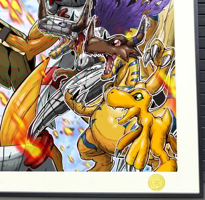 【週邊】H2工作室－數碼寶貝 數碼暴龍 裝飾畫4