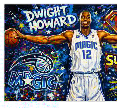 【週邊】H2工作室－NBA 魔獸霍華德 奧蘭多魔術 裝飾畫3