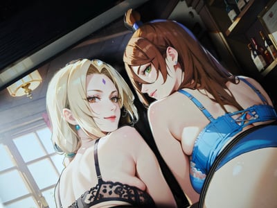 【週邊】泥棒貓工作室-泥棒貓暮色酒館系列 第五彈 千手綱手&照美冥 立體裝飾畫2