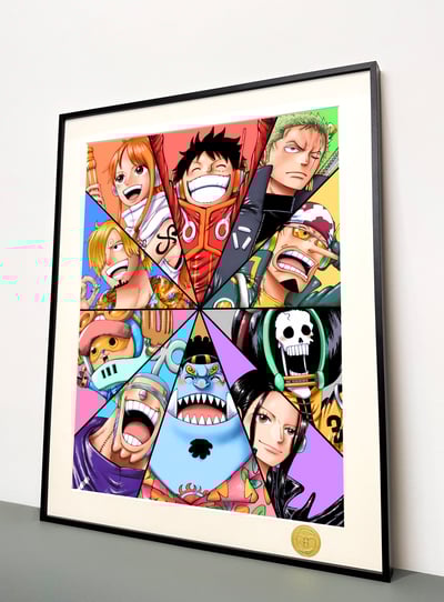 【週邊】H2工作室-草帽團 海賊王路飛索隆山治娜美喬巴裝飾畫3
