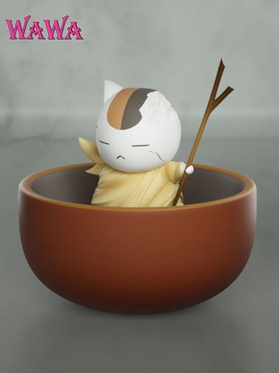 【夏目友人帳】WAWA studio-夏目友人帳系列 迷你貓咪老師 迷你娘口三三2