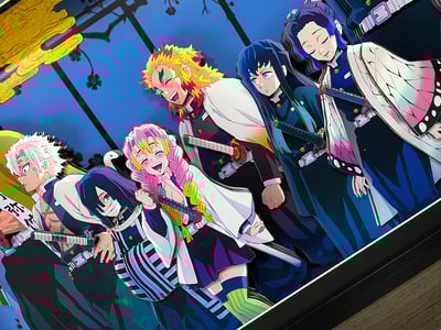 【週邊】神秘畫廊-鬼滅之刃九柱3D紙藝立體畫3