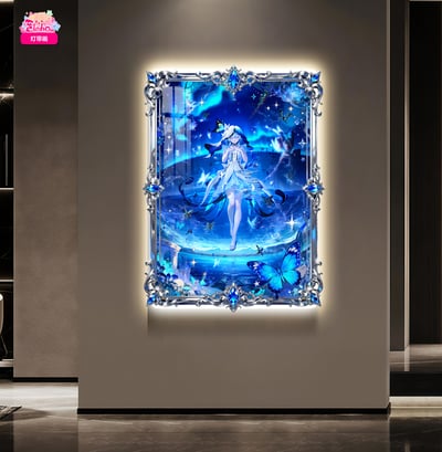 【週邊】阿喵畫社－晚安蝴蝶 守岸人燈帶畫2