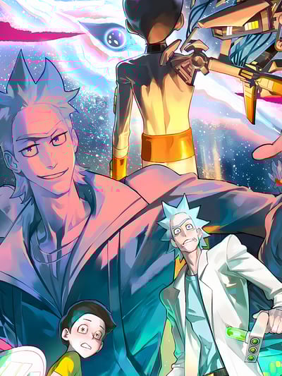 【週邊】星空工作室－瑞克和莫蒂 裝飾畫4