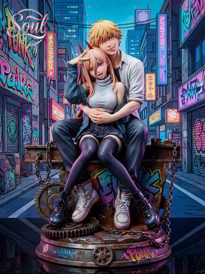 【電鋸人】Soul studio－電次＆帕瓦1