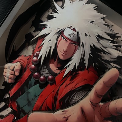 【週邊】黑白畫映 B&W Studio-蛤蟆仙人 自來也 立體裝飾畫5