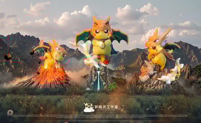 【寶可夢】夢精靈工作室-超變系列 噴火皮卡丘1