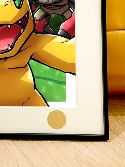 【週邊】星空工作室-數碼寶貝成長期 Digimon亞古獸加布獸巴達獸太一大和數碼暴龍動畫裝飾畫5