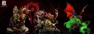 【魔獸世界】BRS 黑石工作室-五人小隊系列 第三彈 T6被遺忘者亡靈術士 門神扎昆9