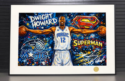【週邊】H2工作室－NBA 魔獸霍華德 奧蘭多魔術 裝飾畫2