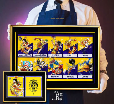 【週邊】千鳥社-海賊王湖人隊草帽團魯夫索隆娜美山治喬巴裝飾畫1
