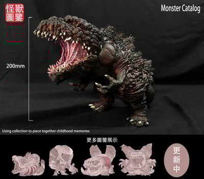 【哥吉拉】模咖造物-ATM怪獸圖鑑系列 第一彈 哥吉拉第四形態2