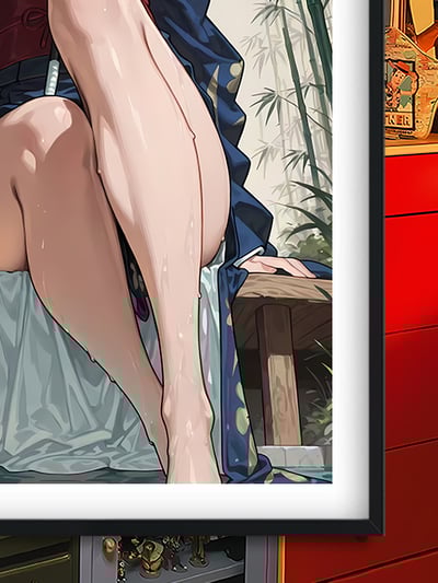 【週邊】巴洛克－海賊王 和風羅賓 裝飾畫 & 冰箱貼3