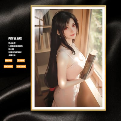 【週邊】阿喵畫社－最終幻想VII 初戀 蒂法 裝飾畫1