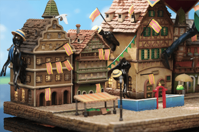 【宮崎駿】OPM-Studio-桌面小場景系列 006 蘇菲與哈爾空中漫步4