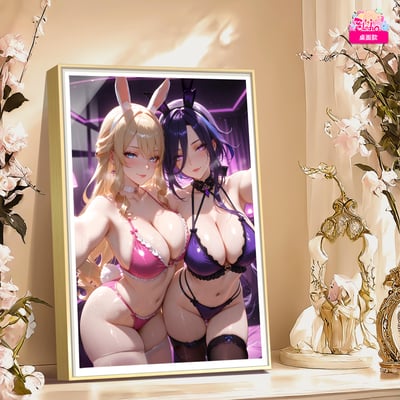 【週邊】阿喵畫社－原神 兔女郎 克洛琳德與娜維娅1