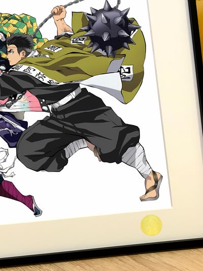 【週邊】星空工作室-出擊九柱 鬼滅之刃 無限城篇炎柱煉獄杏壽郎富岡義勇動漫二次元裝飾畫4