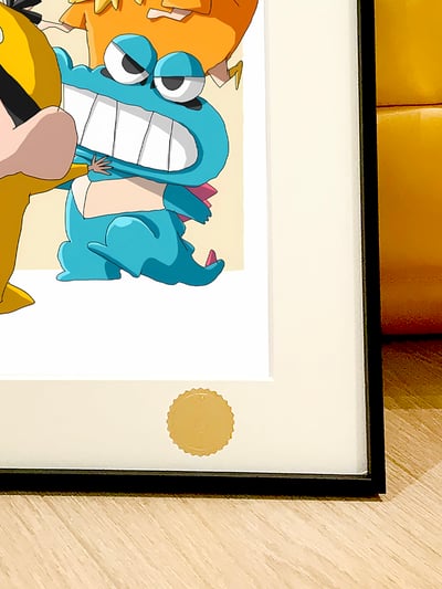 【週邊】星空工作室－蠟筆小新 寶可夢春日部 裝飾畫5