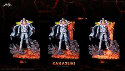 【海賊王】Jelly Studio 果凍工作室－海軍共鳴系列 第一彈 海軍元帥 赤犬・薩卡斯基9