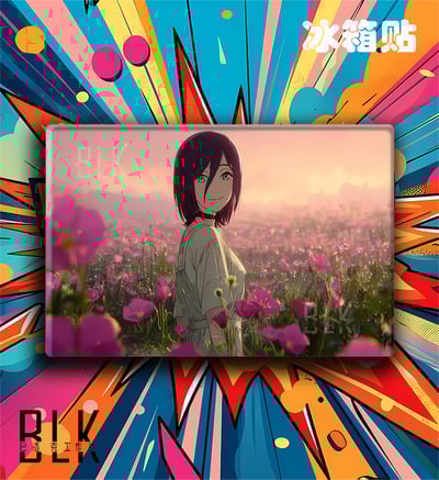 【週邊】巴洛克－鏈鋸人 花叢蕾塞 裝飾畫&冰箱貼5