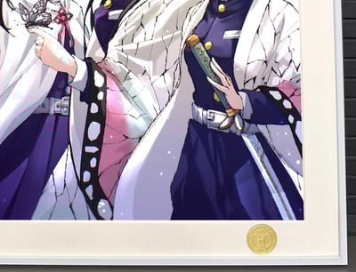 【週邊】H2工作室-蝴蝶三姊妹 鬼滅之刃蝴蝶忍香奈惠香奈乎小忍蟲柱動畫二次元裝飾畫4