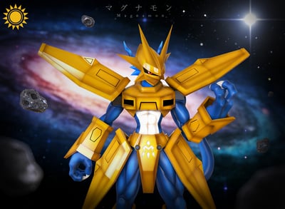 【數碼寶貝】太陽模玩－皇騎系列 第四彈 金甲龍獸1