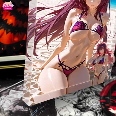 【週邊】阿喵畫社－海風吹吹 斯卡哈 透明卡磚&護腕滑鼠墊3