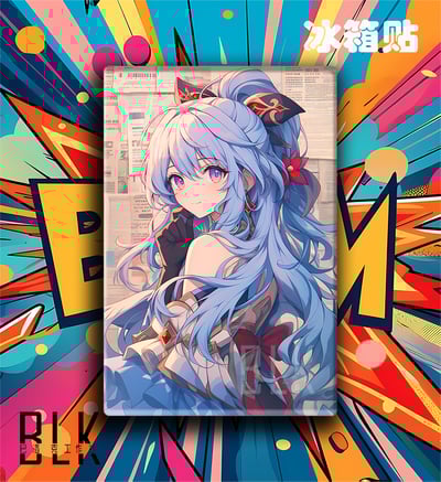 【週邊】巴洛克－原神 甘雨 裝飾畫&冰箱貼5