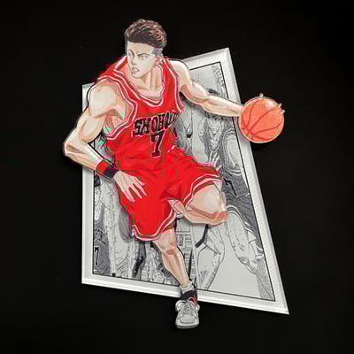 【週邊】萌萌匠-灌籃高手冰箱貼 3D立體湘北五虎磁貼9